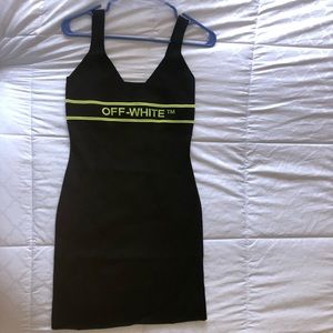 Never worn brand new off-white knitwear dress